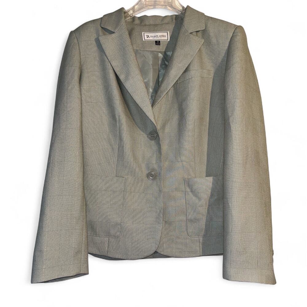 Travis Ayers Mint Long Sleeve Blazer Size 14 - Large